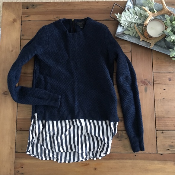 J. Crew Sweaters - J Crew XS Navy wool sweater
